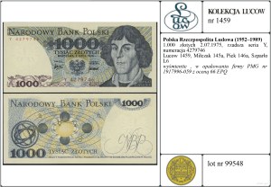 Poland, 1,000 zloty, 2.07.1975