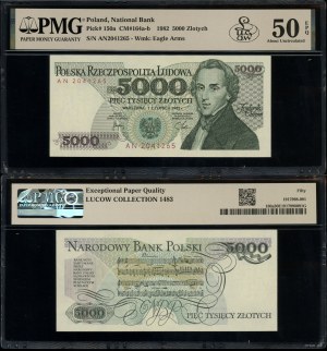 Poland, 5,000 zloty, 1.06.1982