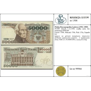 Polska, 50.000 złotych, 1.12.1989