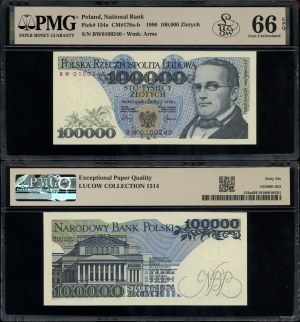 Poland, 100,000 zloty, 1.02.1990