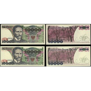 Polska, zestaw: 2 x 10.000 złotych, 1.12.1988