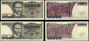 Poland, set: 2 x 10,000 zlotys, 1.12.1988