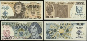 Poland, set of 2 banknotes with commemorative PTN printing