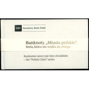 Polska, zestaw banknotów obiegowych Miasta Polskie, 1.03.1990