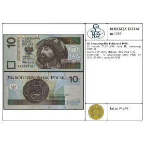 Polska, 10 złotych, 25.03.1994