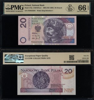 Poland, 20 zloty, 25.03.1994