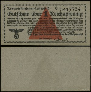 Kriegsgefangen Lagergeld (1939-1945), 1 reichspfennig, (1939)