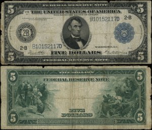 United States of America (USA), $5, 1914