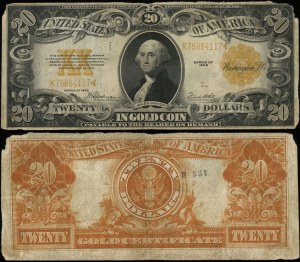 United States of America (USA), $20 in gold, 1922
