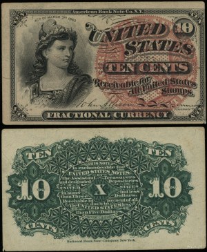 United States of America (USA), 10 cents, 3.03.1863