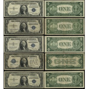 Stany Zjednoczone Ameryki (USA), zestaw 5 banknotów, 1928-1935