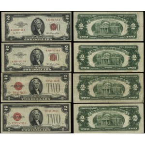 Stany Zjednoczone Ameryki (USA), zestaw 4 x 2 dolary, 1928-1953