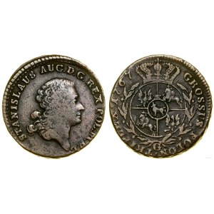 Polska, trojak, 1767 G, Warszawa