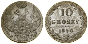 Poland, 10 groszy, 1840 MW, Warsaw