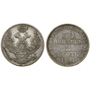 Polska, 30 kopiejek = 2 złote, 1841 MW, Warszawa