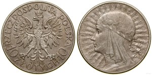 Poland, 10 gold, 1932, England