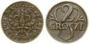 Poland, 2 pennies, 1927, Warsaw