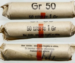 Poland, 50 x 1 grosz (mint roll), 1939, Warsaw