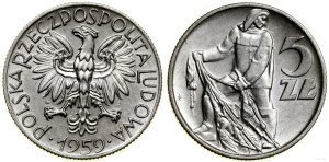 Poland, 5 zloty, 1959, Warsaw