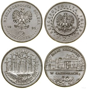 Poland, 2 x 2 gold set, 1995, Warsaw