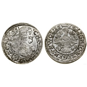 Śląsk, 3 krajcary, 1670 CB, Brzeg