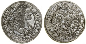 Silesia, 3 krajcars, 1668 SHS, Wrocław, Poland