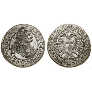 Śląsk, 3 krajcary, 1670 SHS, Wrocław