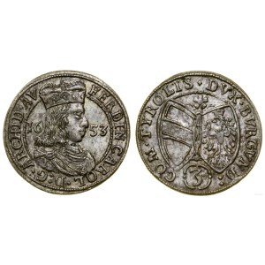 Austria, 3 krajcary, 1653, Hall