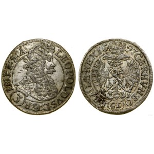 Austria, 3 krajcary, 1697 GE, Praga