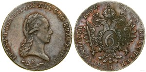 Austria, 6 krajcars, 1800 S, Smolnik