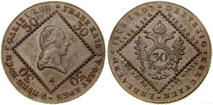 Austria, 30 krajcars, 1807 A, Vienna