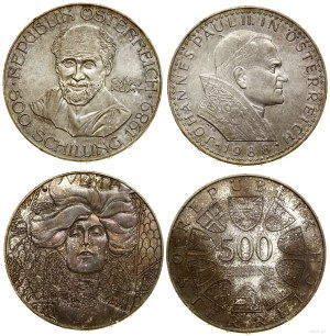 Austria, set of 2 x 500 shillings