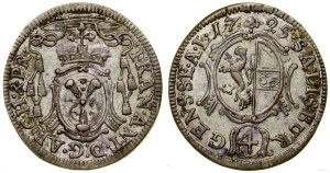 Austria, 4 krajcars (batzen), 1725, Salzburg