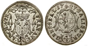 Austria, 4 krajcars (batzen), 1729, Salzburg