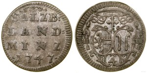 Austria, 4 krajcars (batzen), 1747, Salzburg