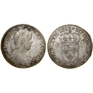 Francja, 1/2 écu a la mèche longue, 1657 &, Aix