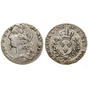 Francja, 1/10 écu au bandeau, 1768 A, Paryż
