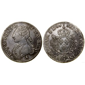 Francja, écu aux lauriers, 1784 A, Paryż