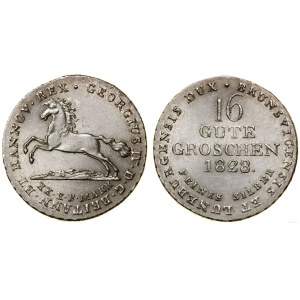 Niemcy, 16 gute groszy, 1828, Hanower