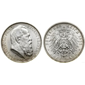 Germany, 3 marks, 1911 D, Munich
