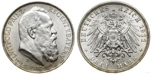 Germany, 3 marks, 1911 D, Munich