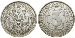Germany, 3 marks, 1927 A, Berlin
