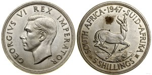 South Africa, 5 shillings, 1947, Pretoria