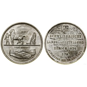 Szwajcaria, 5 franków, 1939, Berno