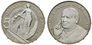 Vatican City (Church State), 5 euros, 2002 R, Rome.