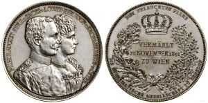 Germany, nuptial medal, 1891