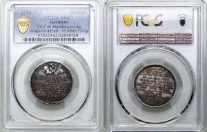 Germany, medal with decalogue, 17th century.