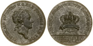 Poland, coronation medal - a copy of the medal most likely made at the Bialogon steelworks