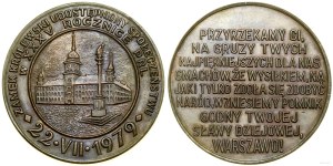 Poland, medal to commemorate the opening of the Royal Castle to visitors, 1979