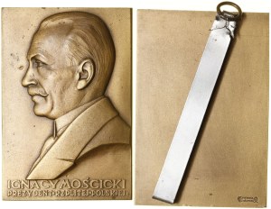Poland, plaque Ignacy Moscicki, 1926, Warsaw